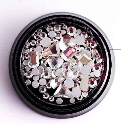 nouveauté Nail art Non fix ongles Strass cristal swarovski verre perles en vrac Strass pour ongles décorations: XY113