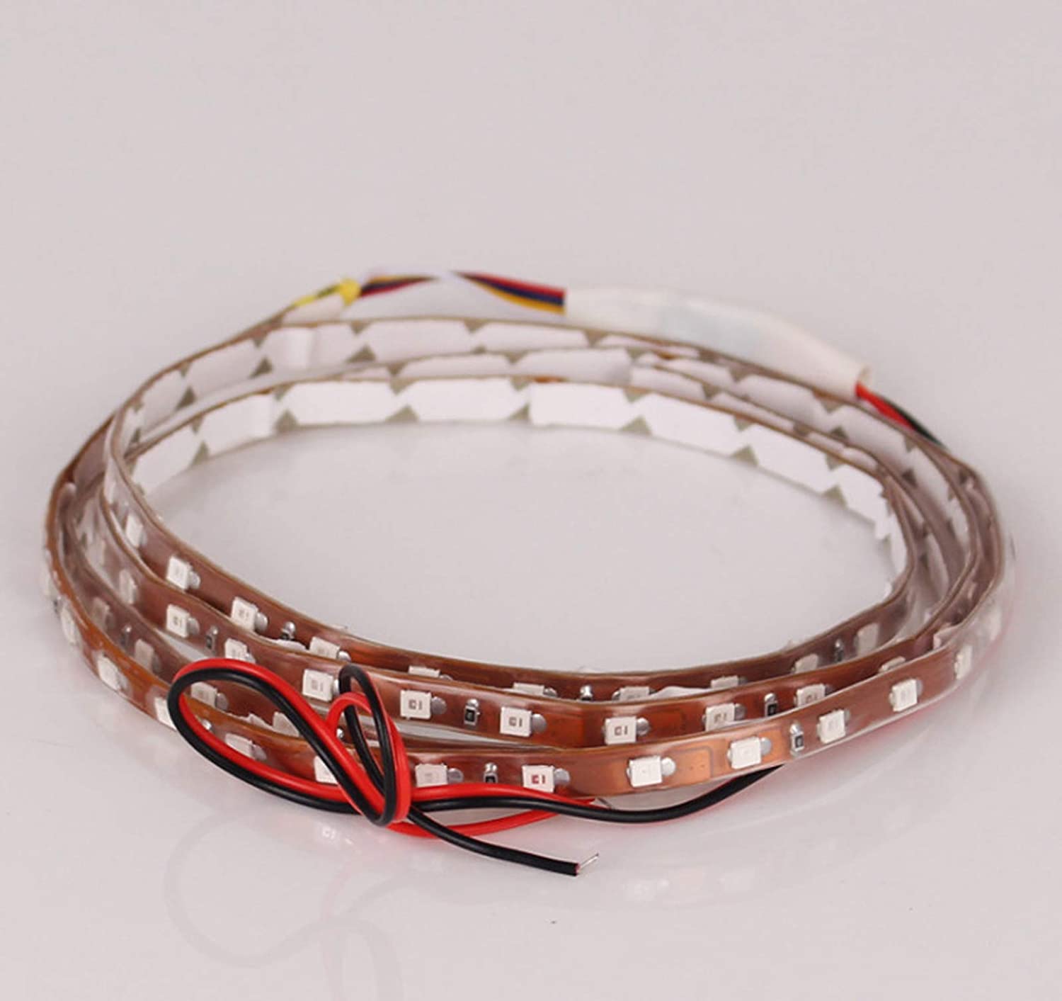 2 Pack LED Car Strip Lights 12V Waterproof Interior Car Lights for Auto Car Motorcycle 17 Inch Car Light Kit