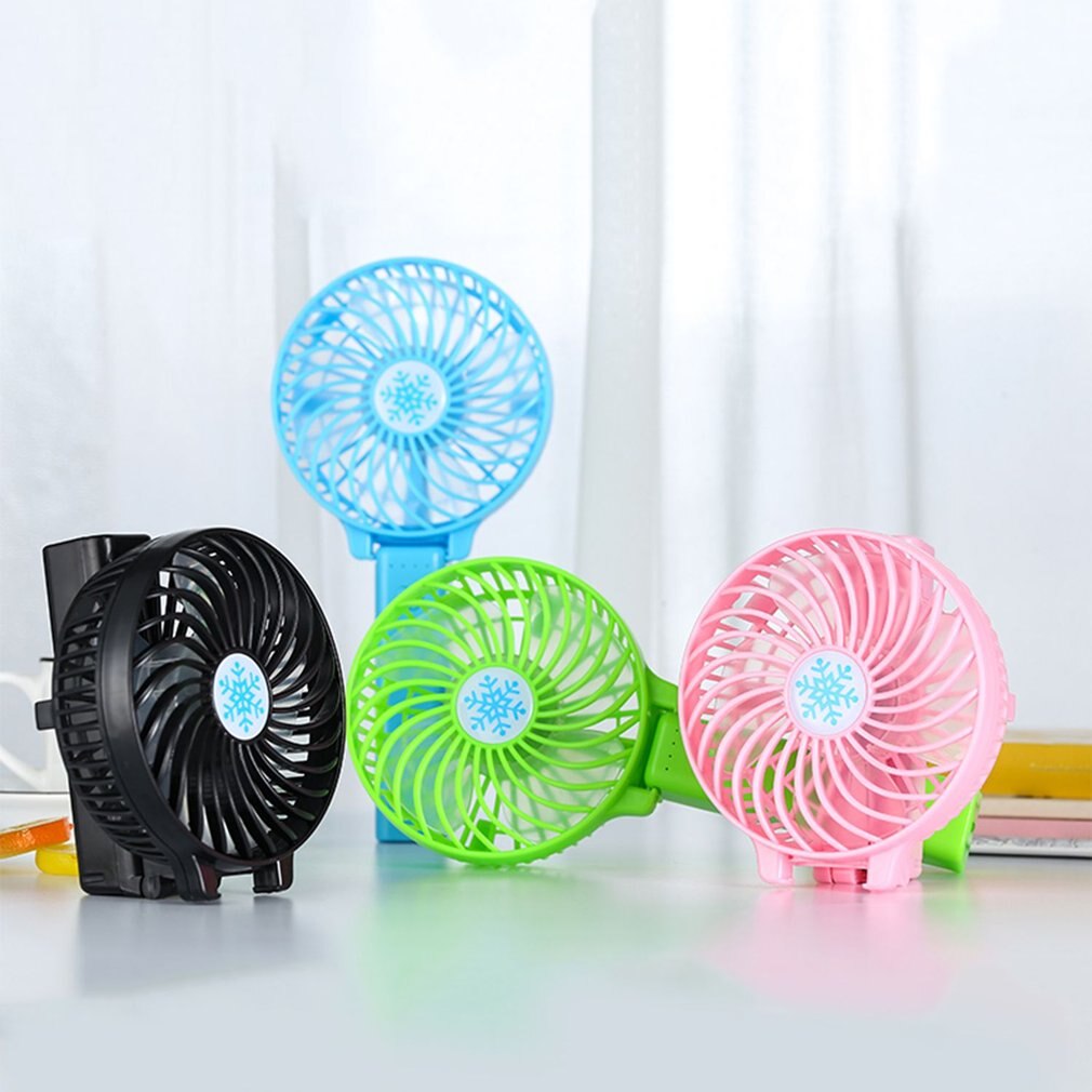 Ventilador portátil Mini USB ventiladores de aire acondicionado plegables ventilador de refrigeración manual para oficina ventilador recargable