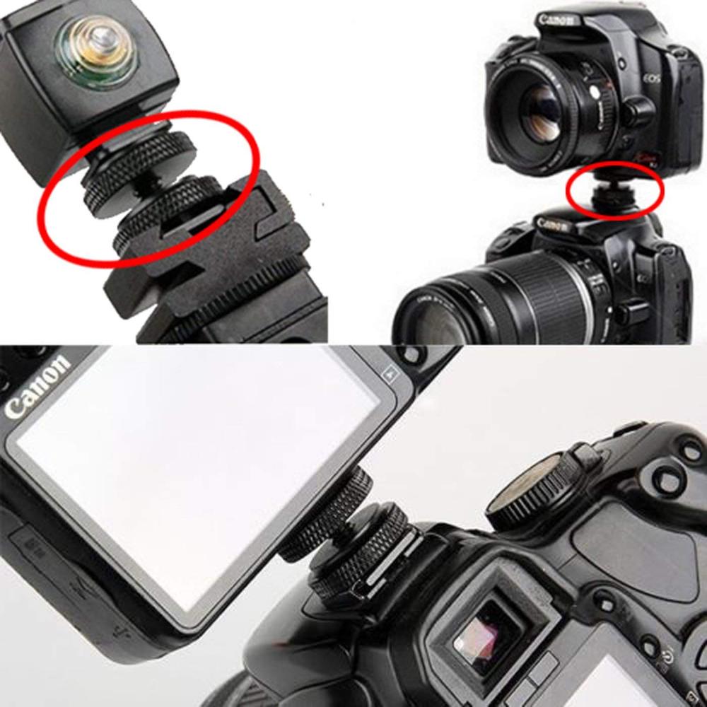50pcs cheap price Durable Pro 1/4 Camera Mount Adapter for Tripod Screw to Flash Shoe