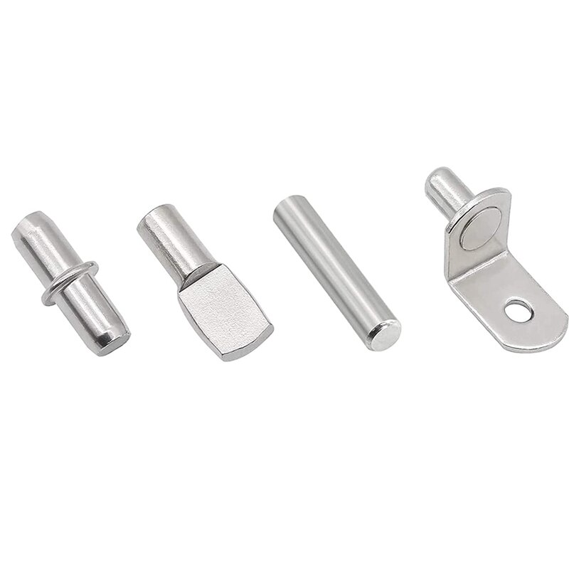 104Pcs Shelf Pins Kit,4 Styles Nickel Plated Shelf... – Vicedeal