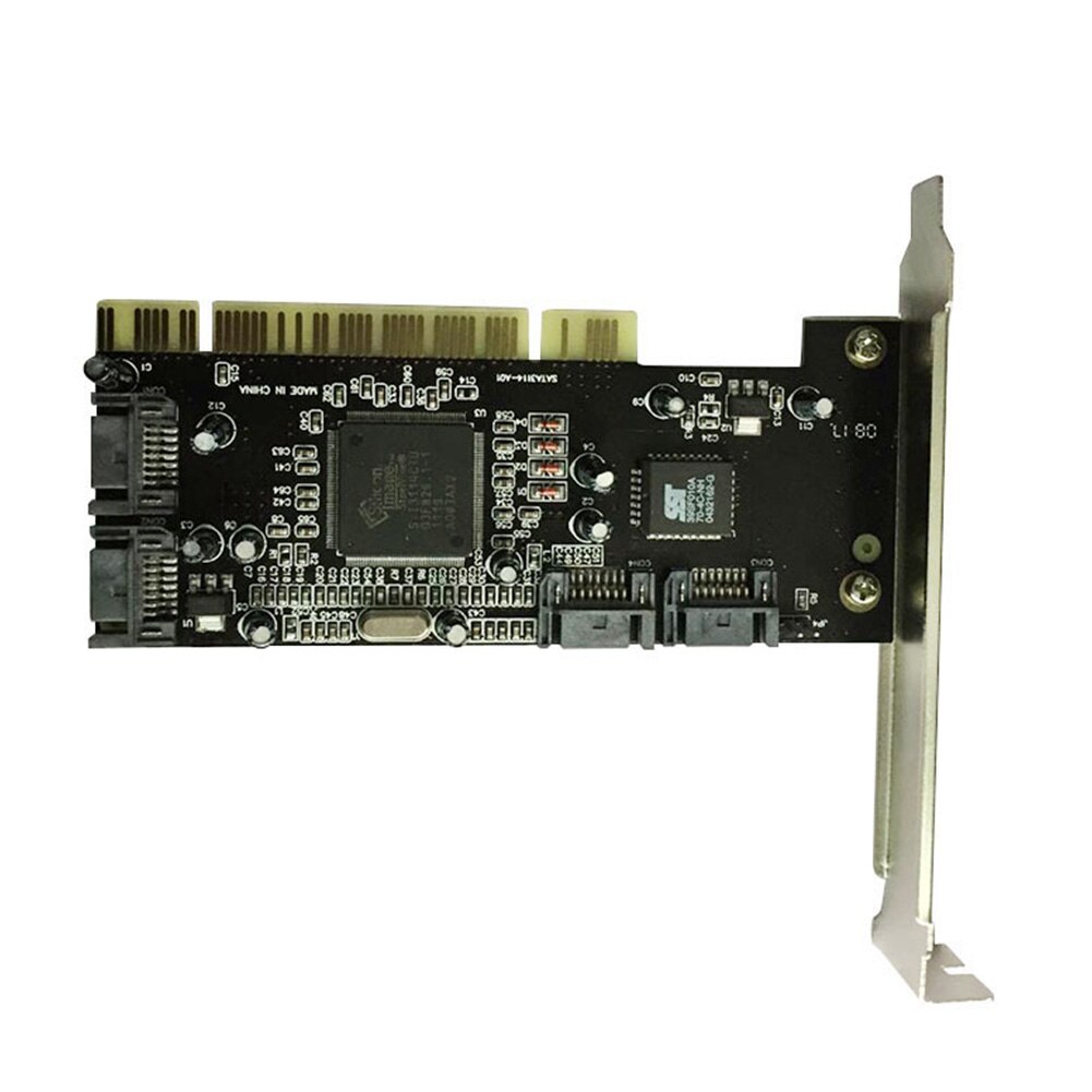 PCI To SATA Internal -swappable Stable 4 Ports Plug Card Converter Controller Adapter Add On For Desktop PC