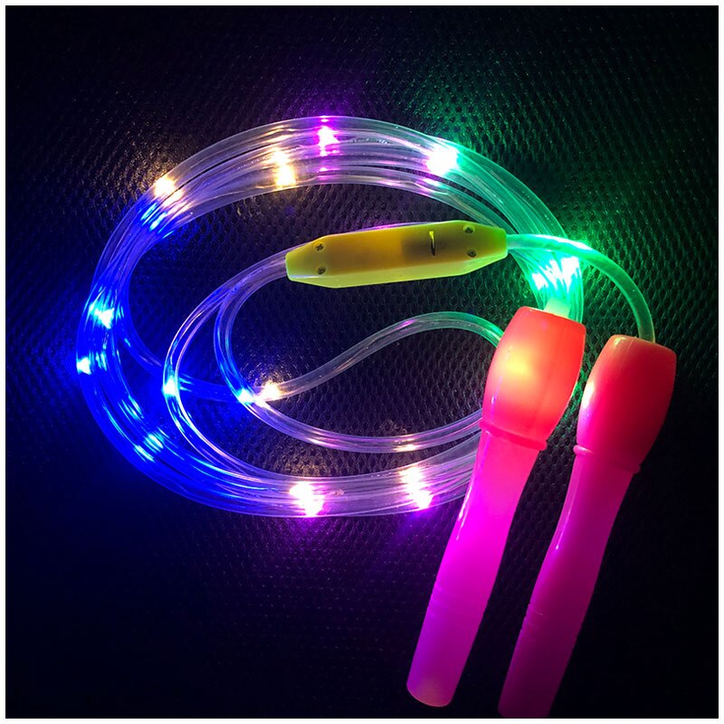 Children's sports health fitness glowing skipping rope kids games outdoor games toys for children