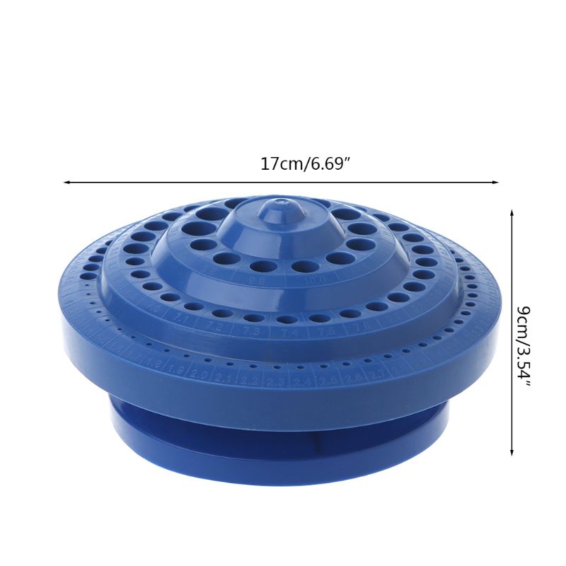 Boor Storage Case Stand Ronde Vorm Hard Plastic Organizer 100 Stuks Gat Tool # Sep.08
