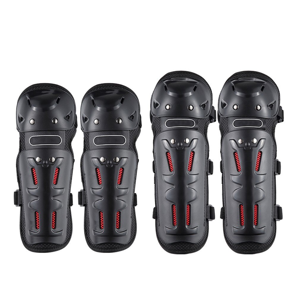 4Pcs Cycling Knee Brace And Elbow Outdoor Sports Brace Protector Gear Pads Protector Guards Protect Knee Protective Pads