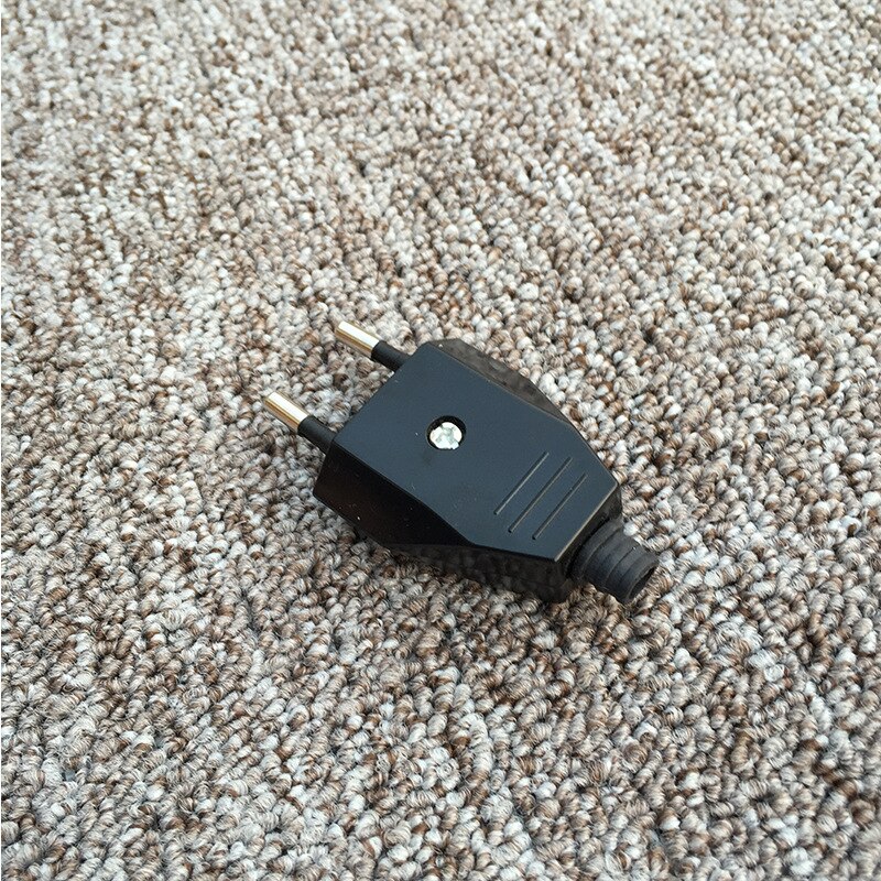 20/50/100Pcs Rewirable European Plug CE Euro Plug 250V 2.5A 2 Pin EU Plug For DIY Power Cords