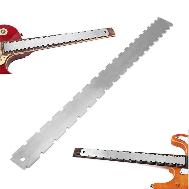 Manche de guitare crantée bord droit Luthiers outil avec corde Action règle jauge pour Gibson 24.75 pouces et garde-boue 25.5 pouces Electr
