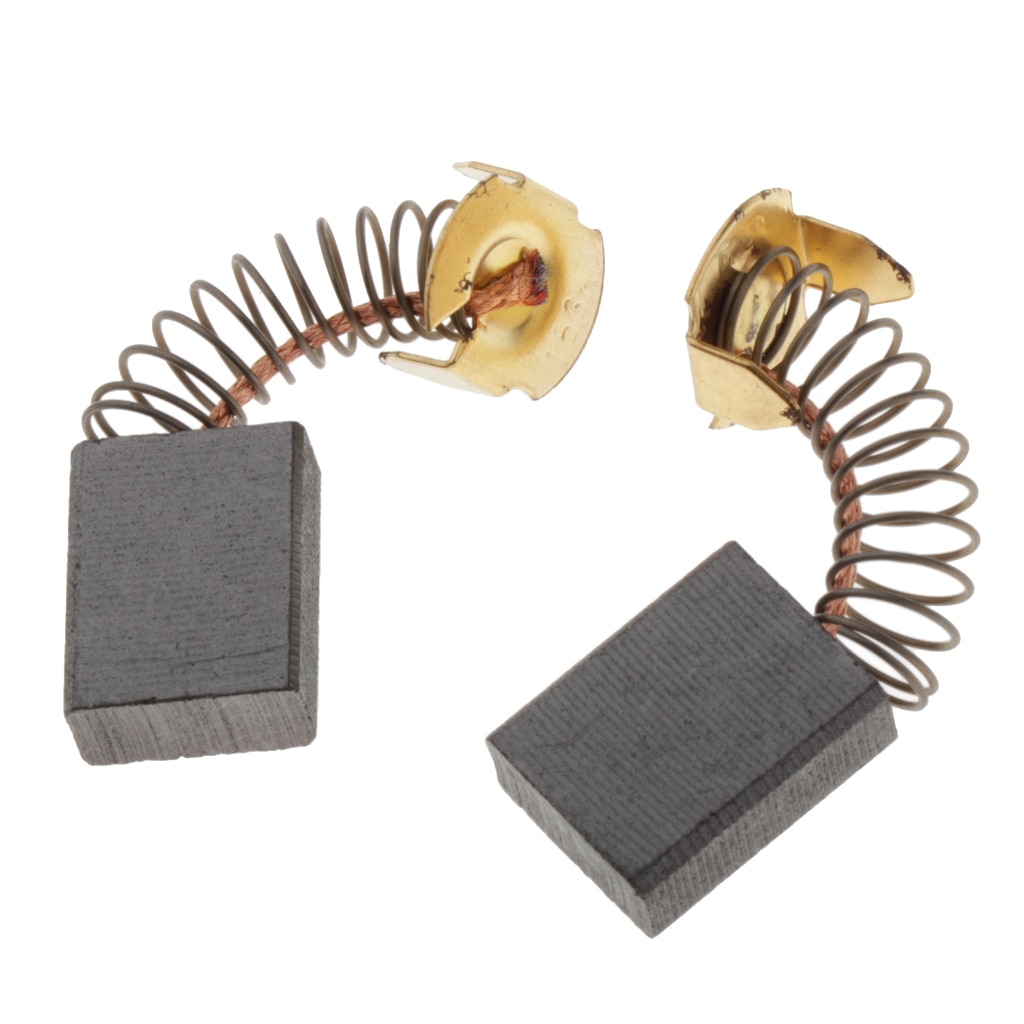 Cepillos de carbono para amoladora, piezas de bricolaje, suministros de herramientas, 1 par, 6,5X13,5X18mm