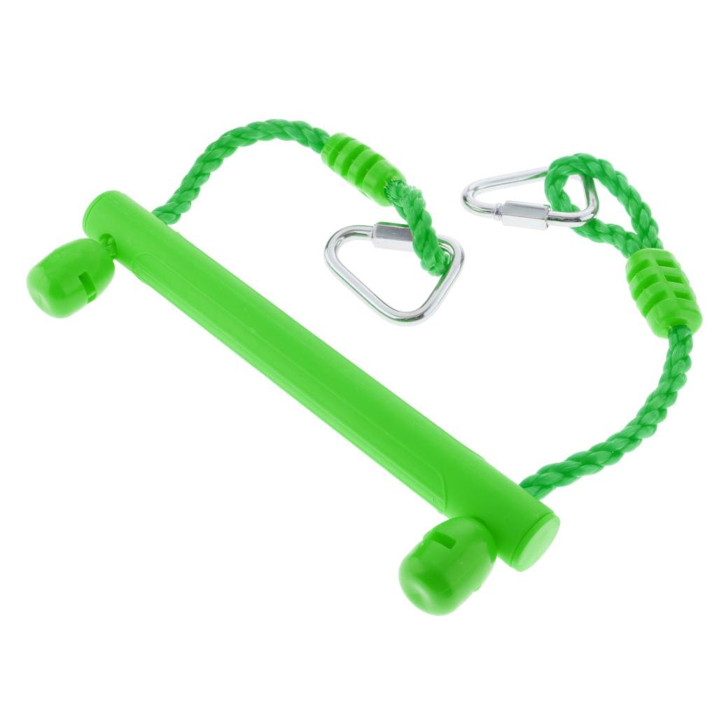 Trapezio Swing bar ginnastica Fitness divertimento Accs cortile facile da installare età 6 +: green