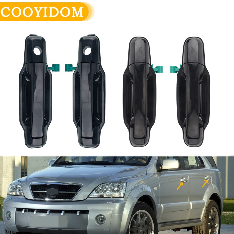 Car Front Rear Right Left Exterior Door Handle For Kia Sorento 2003 2004 2005 2006 2007 82650-3E010 Black Car Stylings