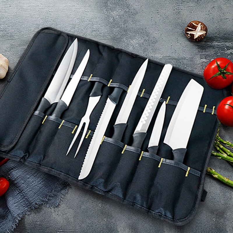 Sac à couteaux de chef Portable, sac en rouleau, sac de valise de cuisine, sac de rangement portable durable Funda Navaja