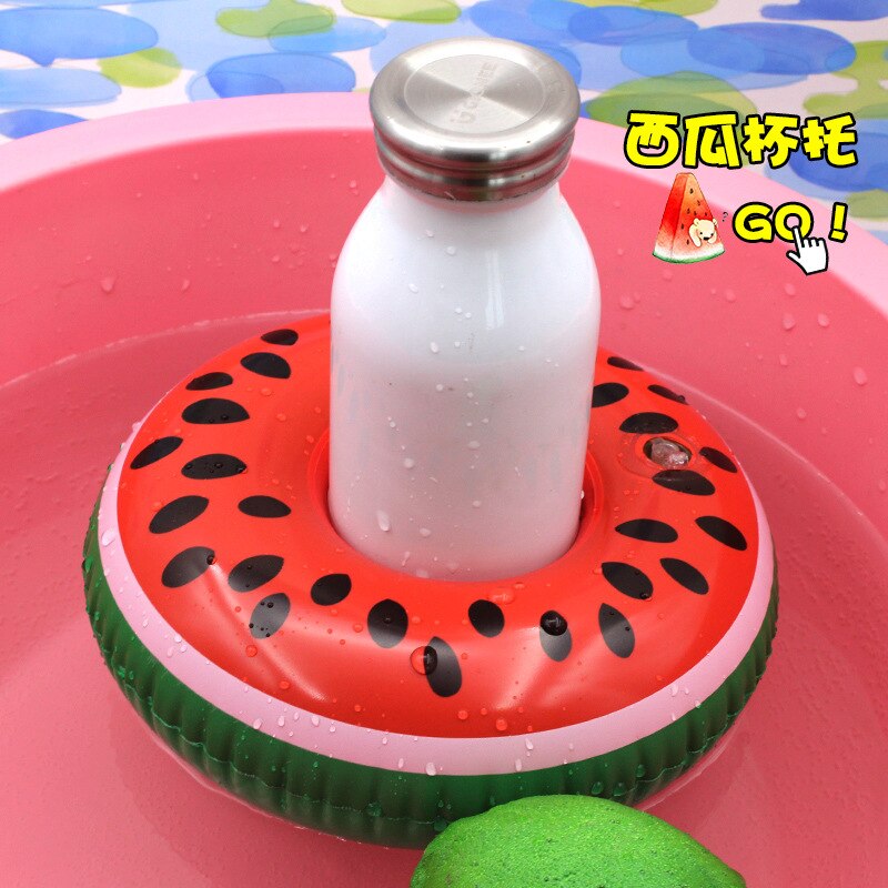 Starmax – porte-gobelet gonflable en forme de crabe, porte-boisson, flotteur de piscine, refroidisseur de bière, jouet de piscine, sous-verres flottants: watermelon