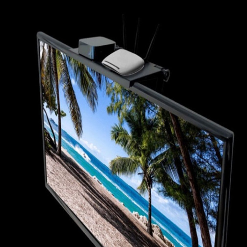 Desk Organiser Computer Screen Top Shelf Desktop Holder Stand Magic Screen Caddy ABS TV Display Shelf Home Office Storage Rack