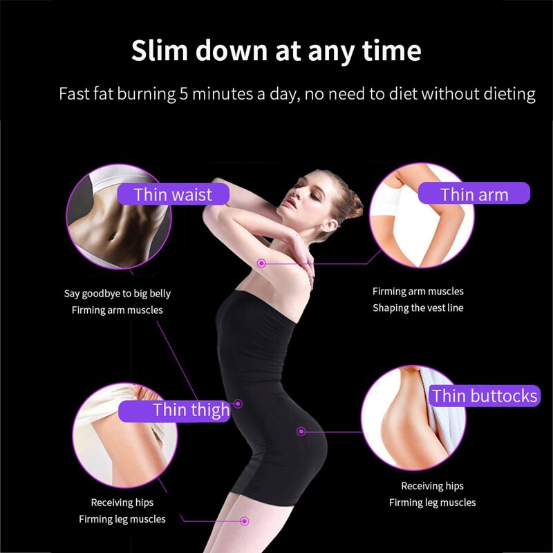 -elektriskt bantningsbälte gå ner i vikt svaja vibration fitness massage mage magmuskel midja tränare stimulator
