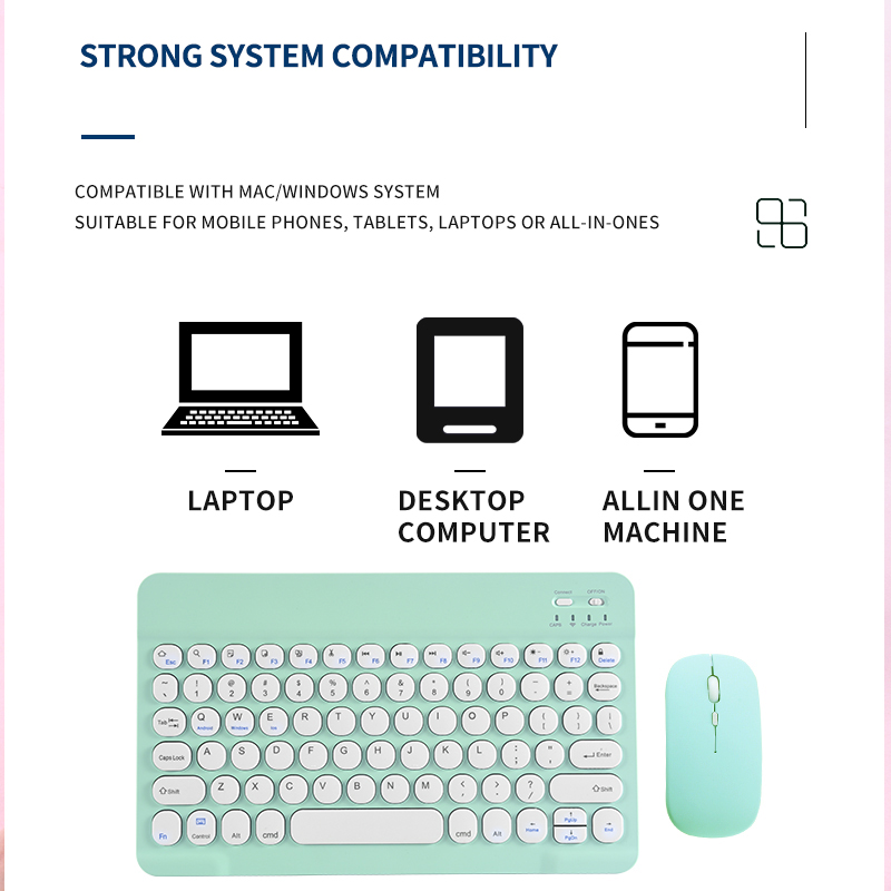 Para apple ipad huawei samsung xiaomi lenovo teclado universal rato combinação teclado mágico para tablet ios android windows pad
