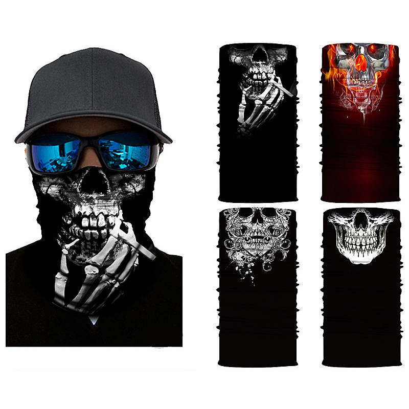 Stirnband Bandana Schädel Gesicht Maske Schal Maske Geist Sturmhaube Masken Radfahren Kopf Schal Nacken Halloween Party Gesicht Maske