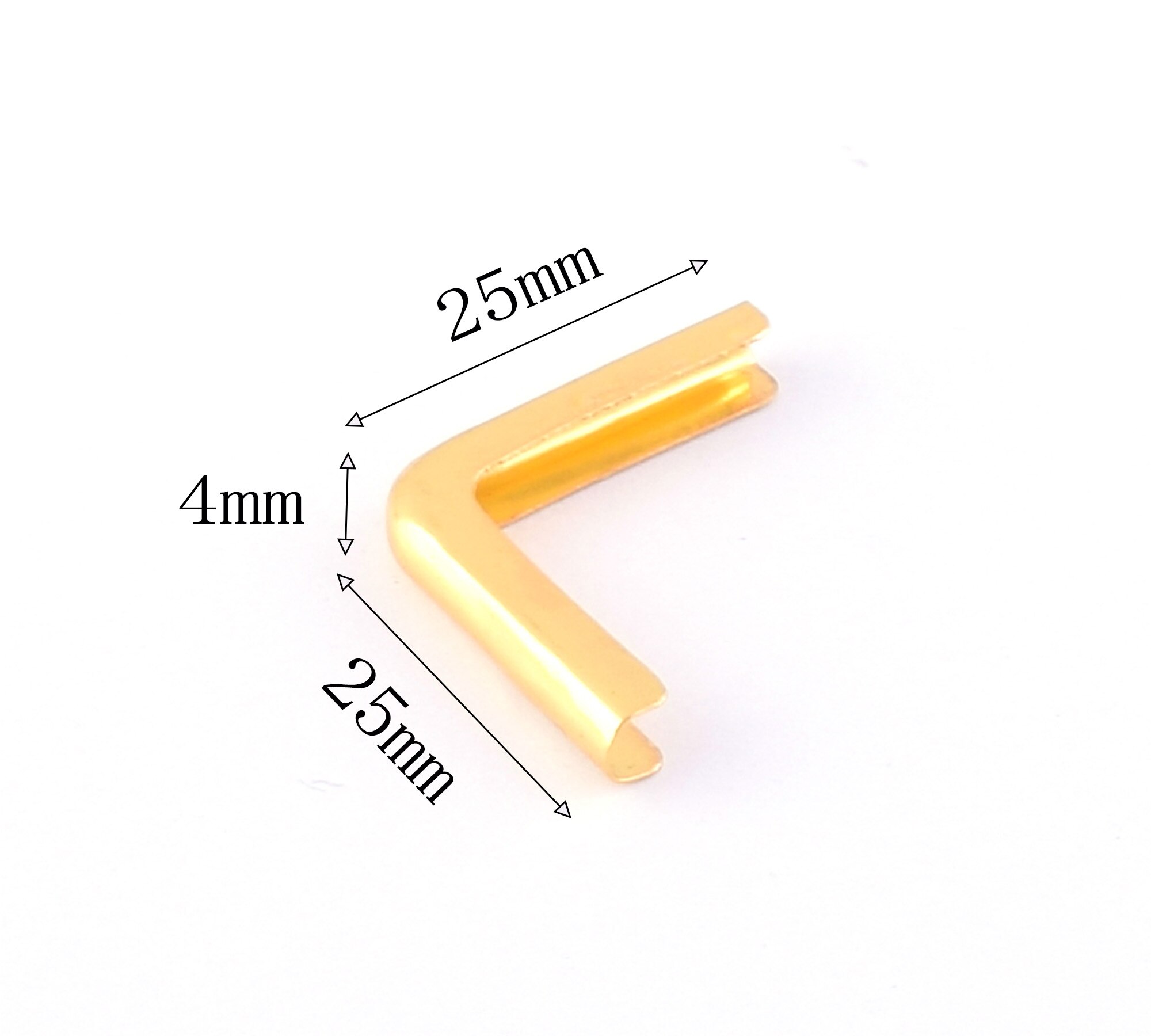 25mm Gold Corner Protectors Metal Corners with Ret... – Vicedeal
