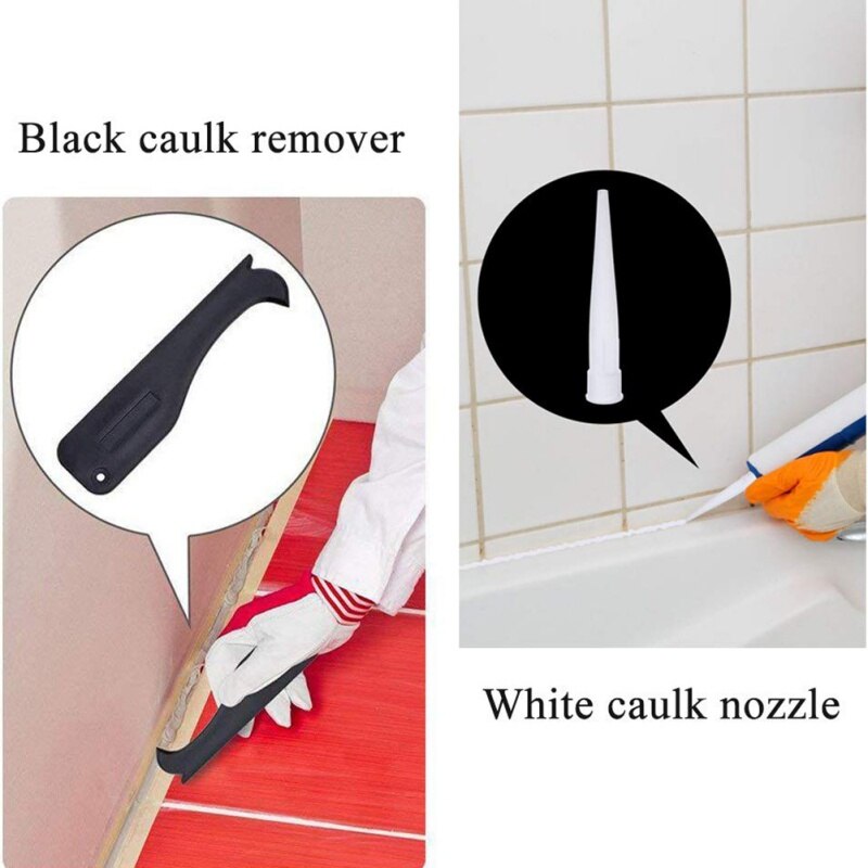 Scellant en Silicone outils de finition | Racloir pour coulis dissolvant de calfeutrage, carrelage spatule en Silicone, outil de calfeutrage, nettoyeur de bords de cuisine 17 pièces