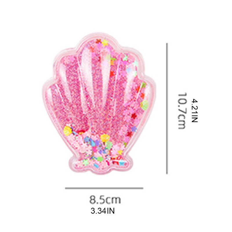 Hair Brush Shell Hair Brush,NO Detangler No Static Hair Brush,Glitter Sparkling Hairbrush for Wet & Dry Hair