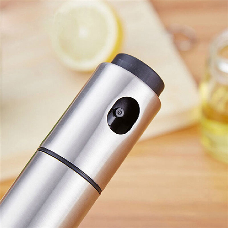 Stainless Steel Olive Mister Oil Spray Pump Fine Bottle Oil Sprayer Pot Cooking Roast Bake Oil Bottle Tools Oil Dispense DEC889