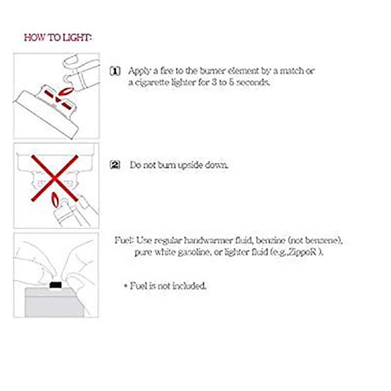 Portable Pocket Platinum Standard Fuel Hand Warmer Indoor Outdoor Handy Warmer Heater Zinc Alloy Pocket Warmer