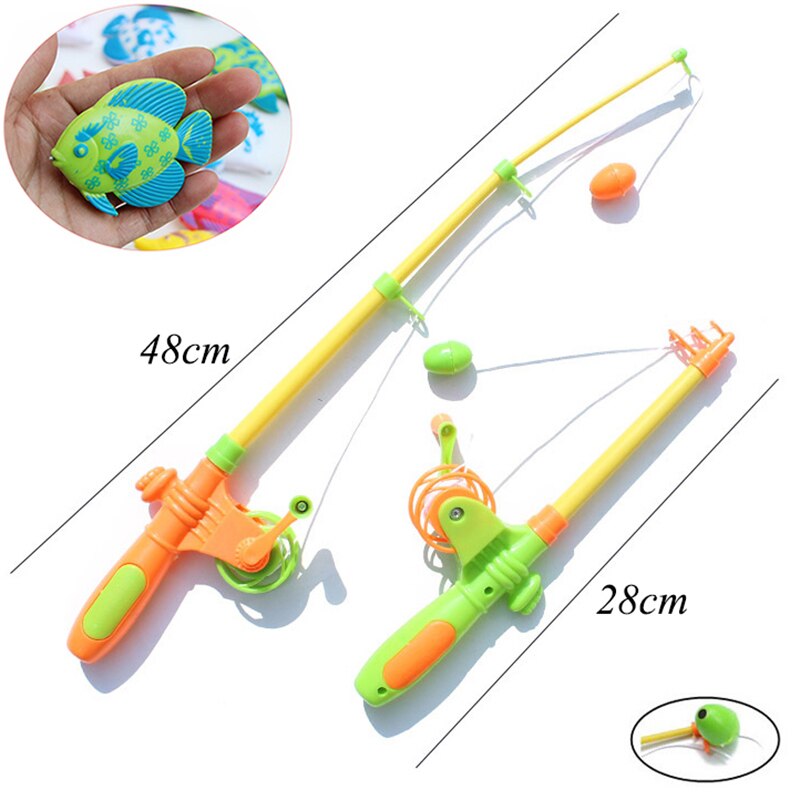 Children&#39;s Magnetic Fishing Game Fish Toy Magnetic Game Children Fishing Toy Exercise Body Coordination Suit To Children