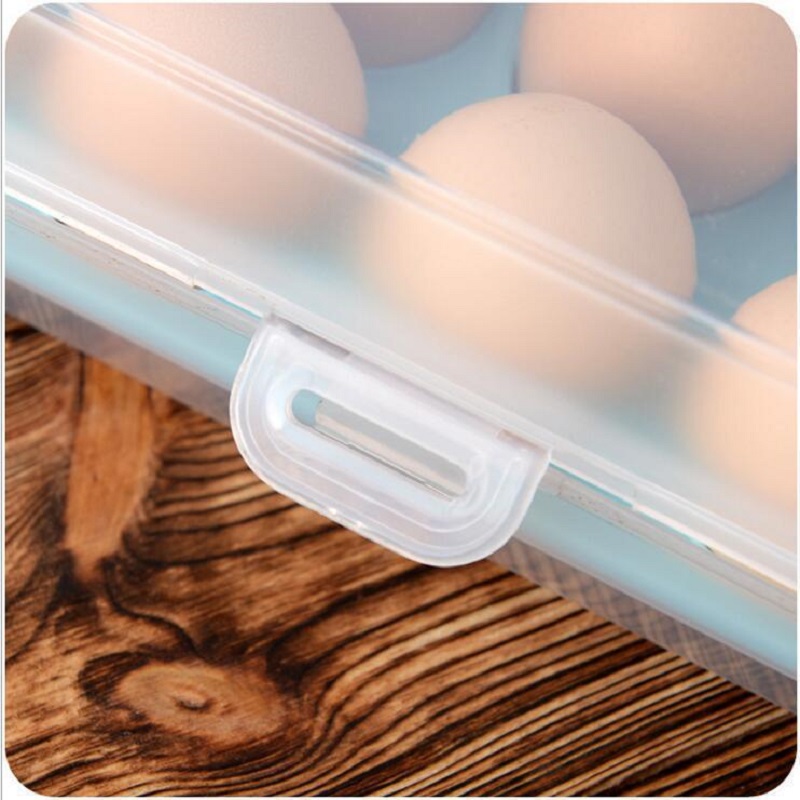 3 Pcs Egg Storage Box Egg Tray containers Kitchen Refrigerator 15 Grids Eggs Plastic Dispenser Airtight Fresh Preservation