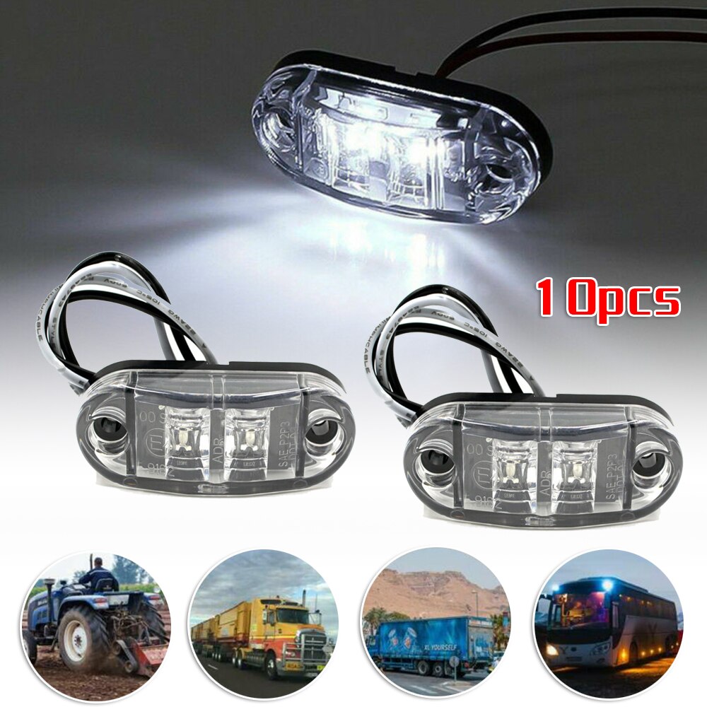 Part Side Marker Lights Accessories 10pcs LED For Camper Trailer Truck