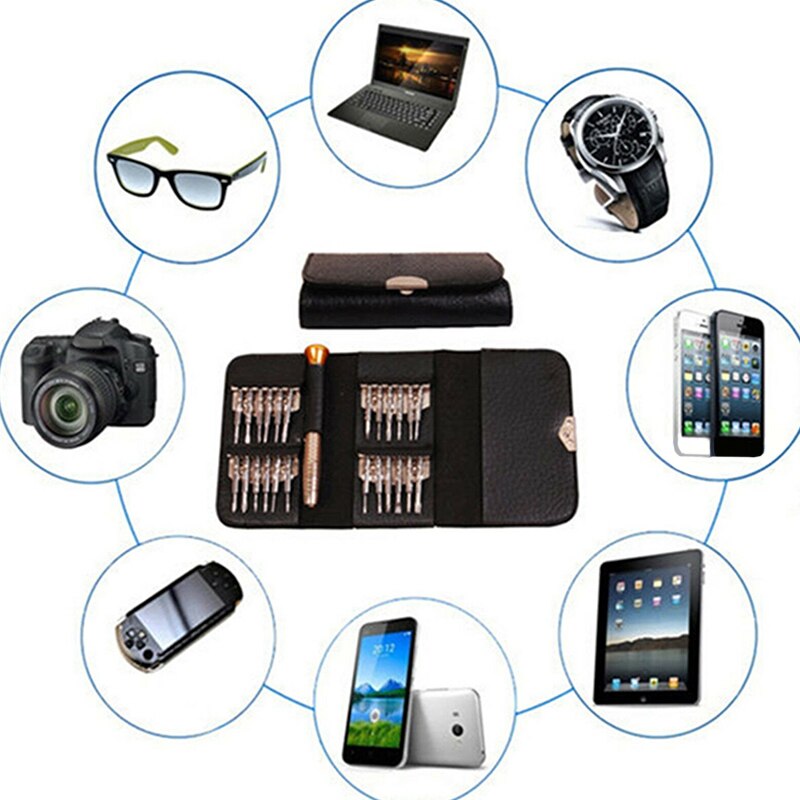 Schroevendraaier Set Precisie Mini Magnetische Schroevendraaier Bits Kit Telefoon Mobiele Ipad Camera Onderhoud Tool Reparatie