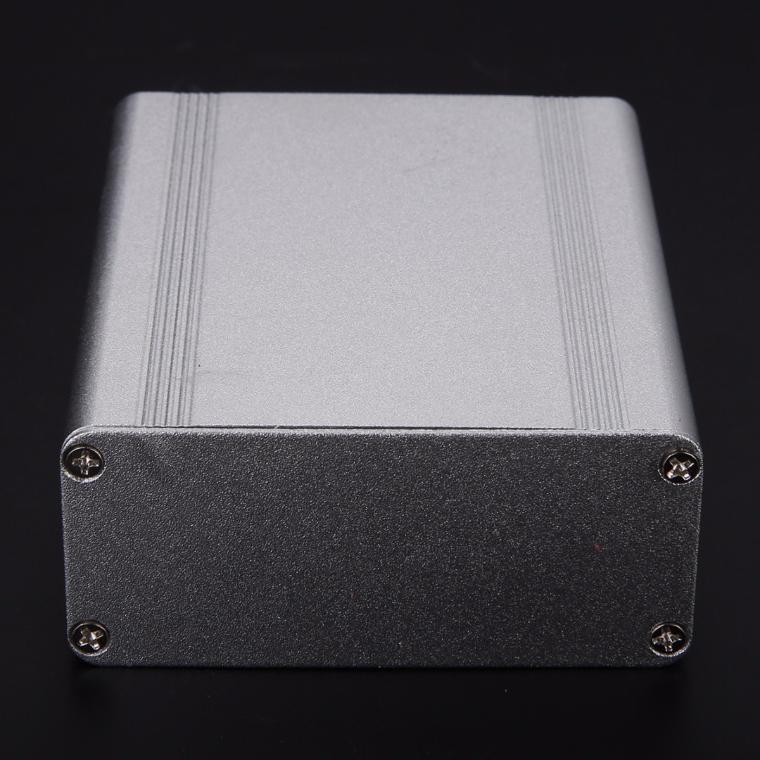 1pc Silver Split Body Electronic Project Case Extruded Aluminum Enclosure Box 110x88x38mm For Measurement Equipment