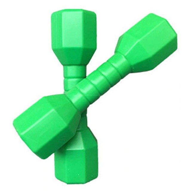 Fitness Equipment Early Education Strength Training Body Workout Bodybuilding School Girl 2PCS Barbell for Children: Green