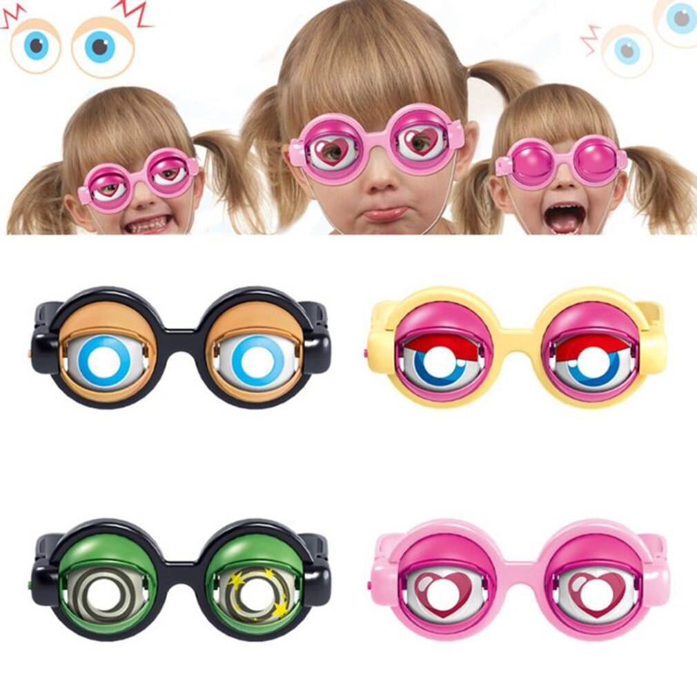 verrückt Augen komisch Kinder Spielzeuge Plastik Brille komisch Streiche Brille Neuheit Brille Junge Mädchen Spiel abspielen Spielzeug
