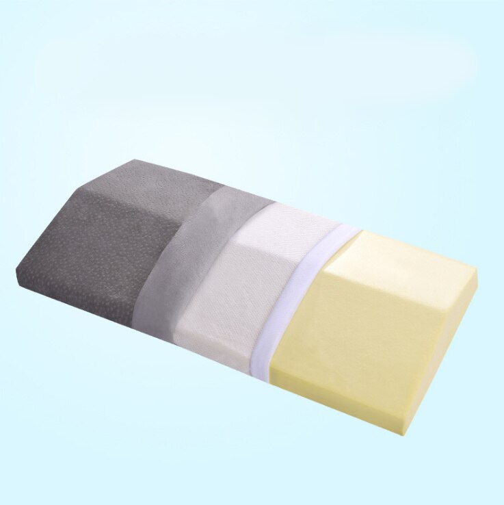 Orthopedische Zwangere Taille Kussen Bamboe Houtskool Trage Rebound Memory Foam Slaap Terug Kussen Cervicale Gezondheid Pijn Release Kussen: Grey / 60x30cm