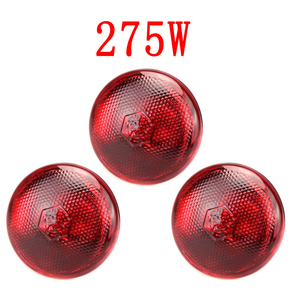 220V Heizung Glühbirne Geflügel Reptil Pflanze Amphibie 100/150/200/275W Heizung Lampe Haustier Vieh infrarot Isolierung Heizung: Burgunderrot