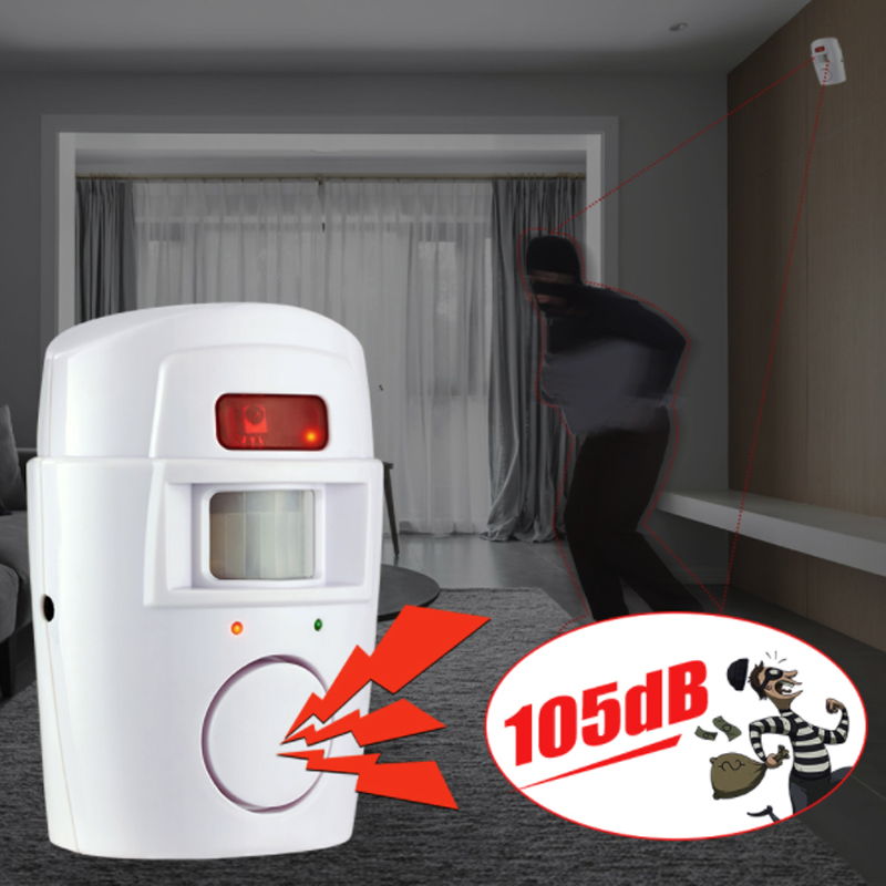 Home Security PIR MP Alert Infrared Sensor Anti-theft Motion Detector Alarm Monitor Wireless Alarm system+2 remote controller