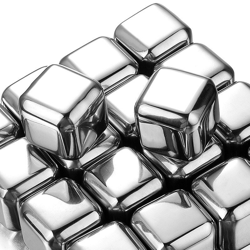 304 stainless steel ice cubes can be reused. Frozen ice cubes are used for rapid cooling of whiskey and longer