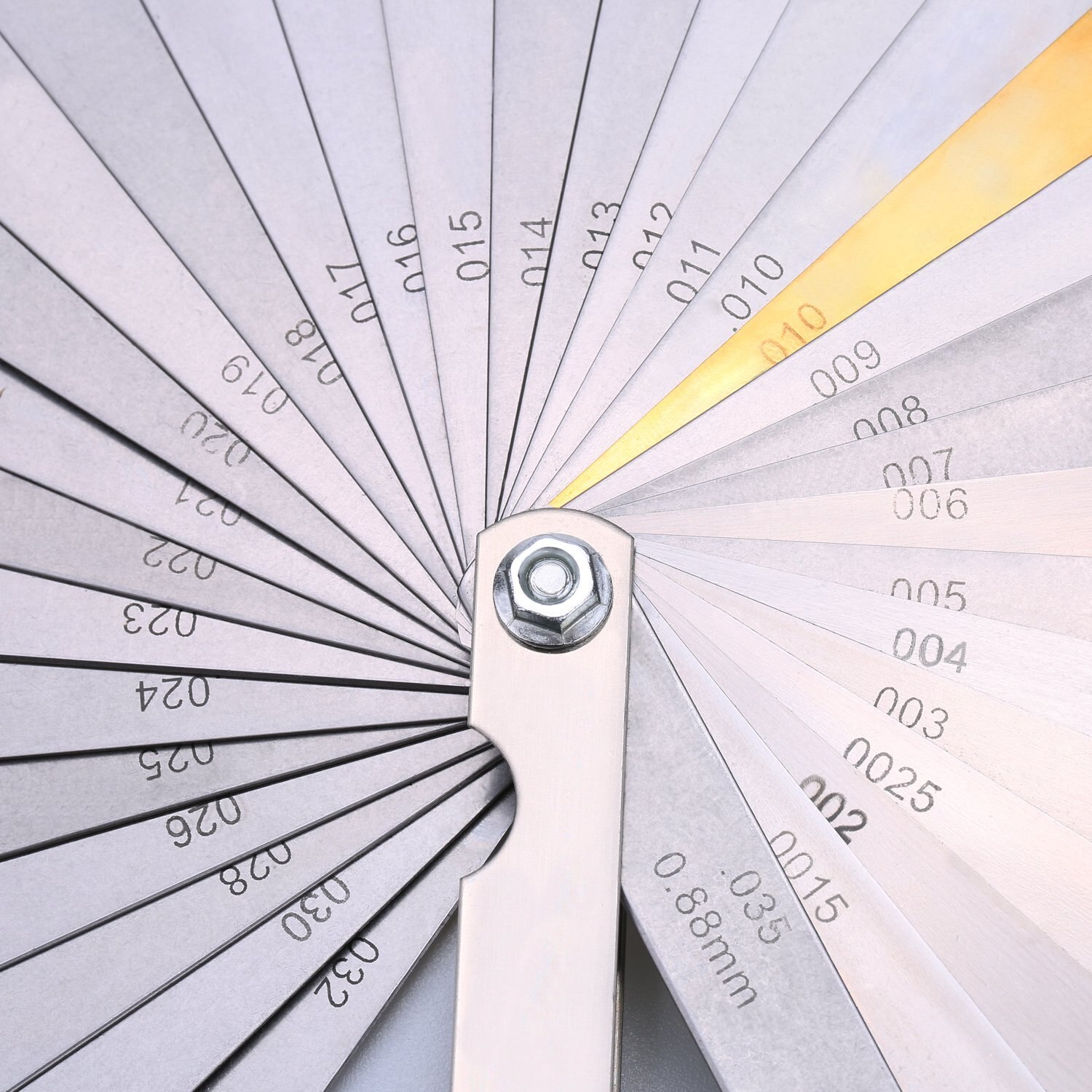 Feeler Gauge Tune Up Thickness Set 32 Blade IMP/METRIC With Brass G08