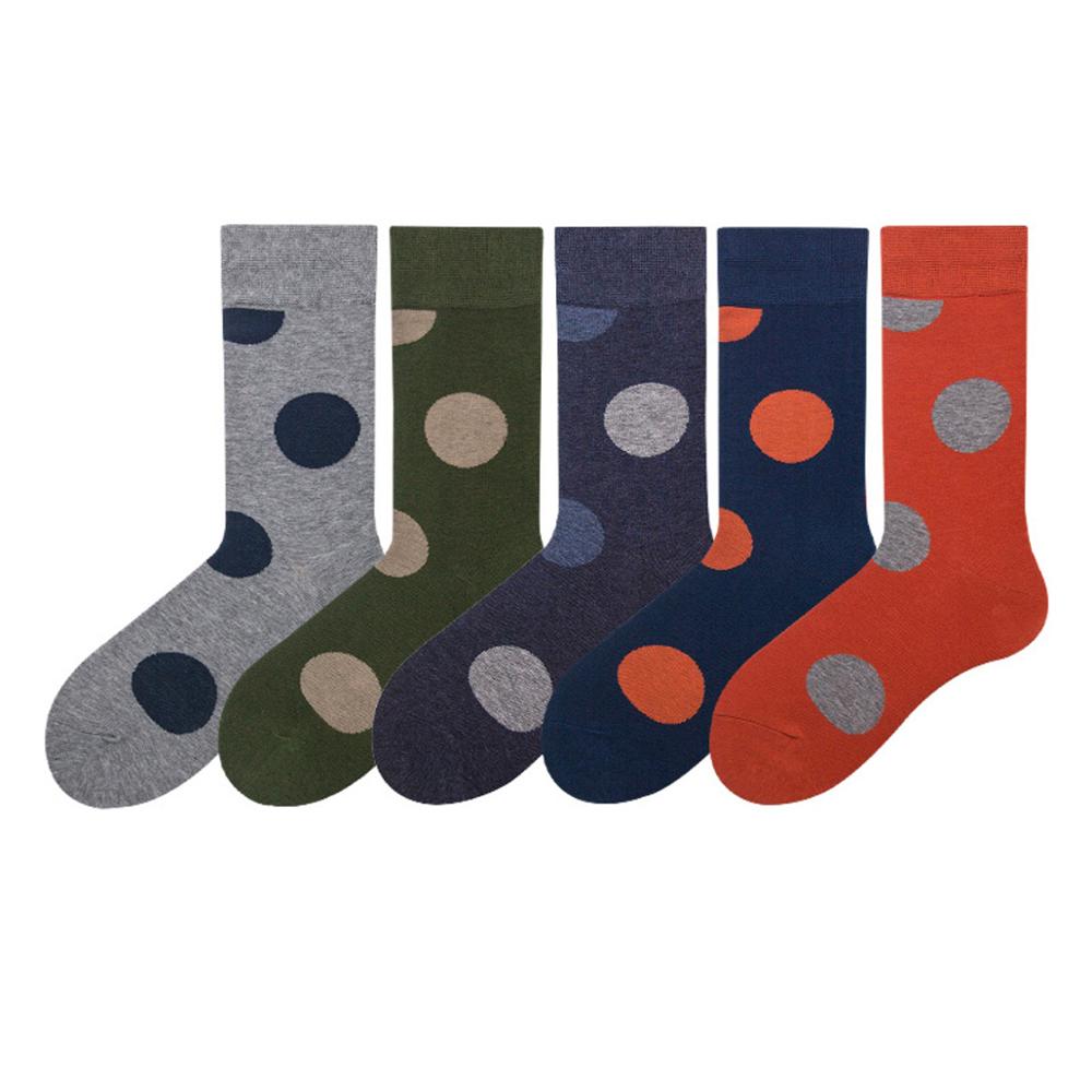 Funny Women Colorful Happy Casual Cotton Big Dot winter Crew socks for men