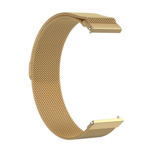 20mm Rvs Magnetische Gesp Mesh Horloge Strap Band voor Amazfit GTR 42mm: Luxury Gold