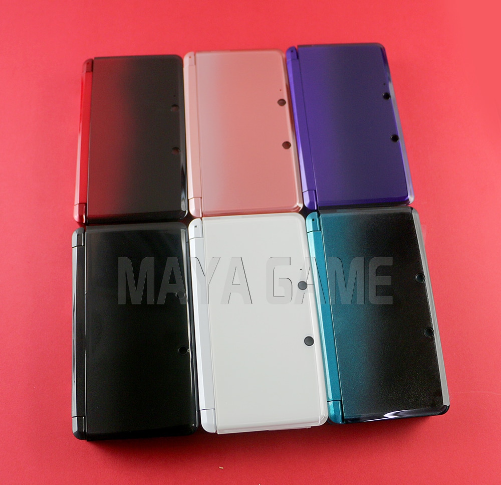 1 Set Volledige Complete Behuizing Shell Case Met Screen Lens Voor 3DS Case Cover Vervanging Reparatie Onderdelen Met Knoppen Kit + 3M Sticker