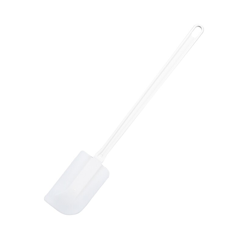 240mm White Small Butter Mixer Spatula Scraper Cutting Edge With TPR Material,PP Handle Baking Decorating Tools