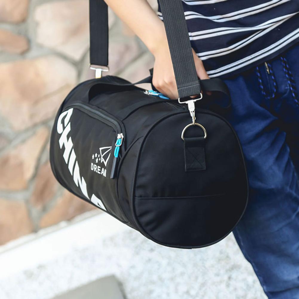 Vanntett treningsbag stor sportsbag herre/kvinner yoga fitness single shoulder bærbar yoga sport duffle bag reiseryggsekk