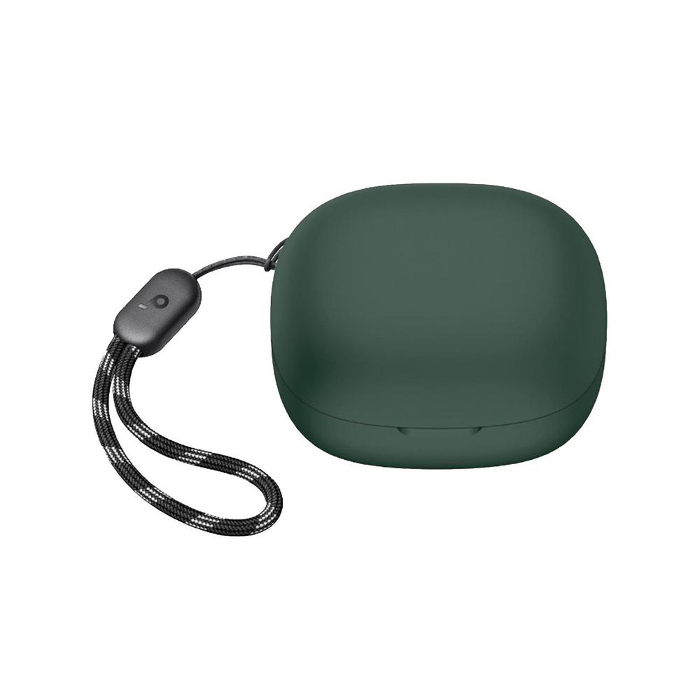 Stofdichte Hoes Voor Soundcore P20i Oplaaddoos Beschermhoes Zachte Siliconen Hoes Draadloze Oortelefoon Hoes Hoes Met Lanyard: green