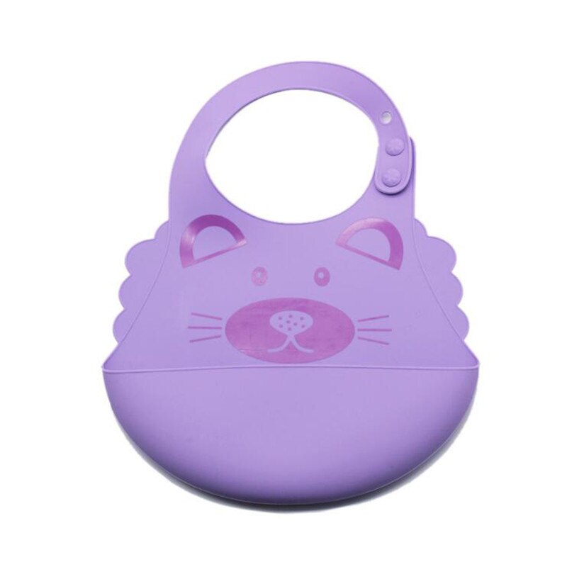 5 couleur belle bande dessinée bavoirs boucle réglable bavoirs poche de riz bébé boucle Silicone pli ajuster dessin animé bavoir meilleur bébé