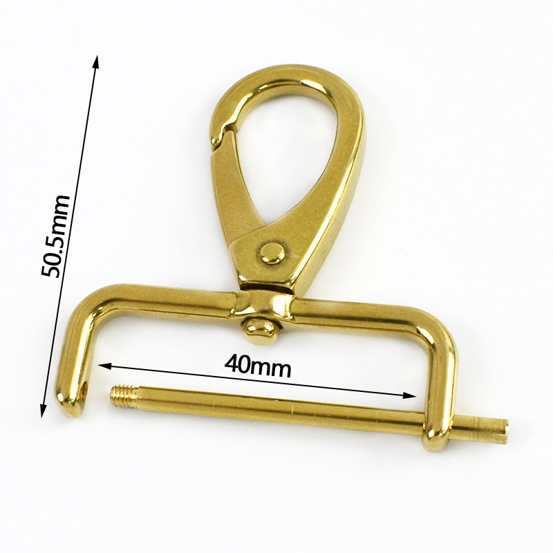 1-5 Stuks Massief Messing Karabijnhaak Clips Meetee 15-40 Mm Afneembare Swivel Kreeft Gesp Karabijnhaak voor tassen Halsband Hanger Sluiting: 7 # / Koper