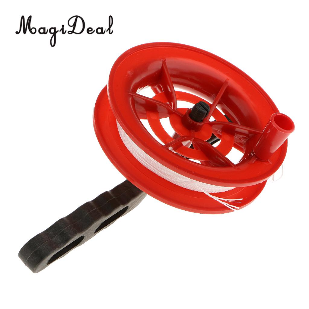 Outdoor Play Red Fire Kite Grip Reel Winder Wiel Handvat Tool W/ Twisted String Voor Kinderen Kids volwassen