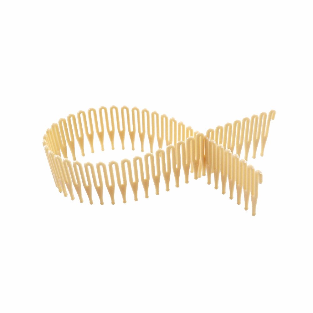 -Clip de Peluca de Peine corto de 12 PCS-PVC para peluca/trama de cabello/extensión de cabello/peluca sin pegamento de encaje -- se puede cortar en piezas