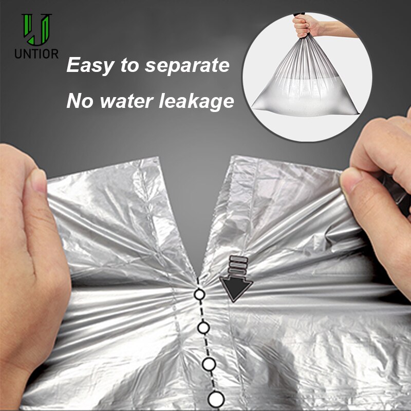 UNTIOR Large Thick Trash Bags Portable Liners Drawstring Disposable Plastic Garbage Bags Large Strong Trash Can Cleaning Tools