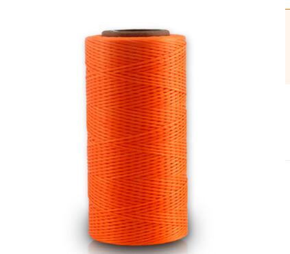 260 M/Roll 0.8 Mm Gewaxt Leer Draad Wax Katoenen Koord String Riem Touw Bead Voor Diy Handwerk Tool hand Stiksels Draad: orange