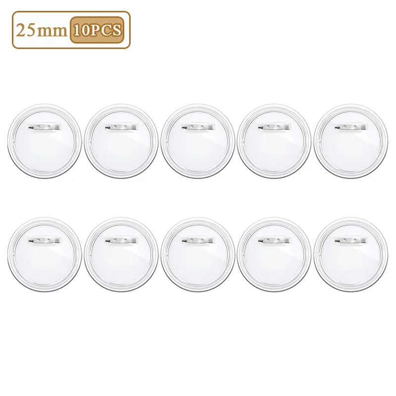 Ronde DIY-badgebouwsset - Benodigdheden voor aangepaste naamplaatjes, broches, cosplay en (Halloween/Kerstmis): Goud